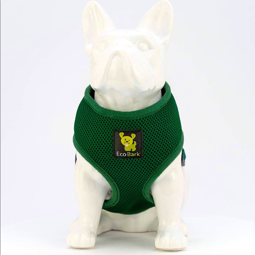 Emerald green small dog harness